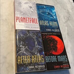 After Atlas planetfall series. Four books. Paperback. Emma Newman.